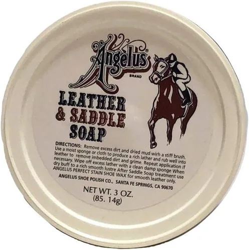 Miniatura 2 de Angelus Jabón de sillín limpiador de cuero acondicionador y suavizante de cuero, pasta para botas, zapatos, equipaje - 3 onzas