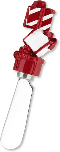 Miniatura 5 de UP UPware - Esparcidores de queso con temática navideña, asas de resina pintadas a mano con cuchillas de acero inoxidable para untar queso crema