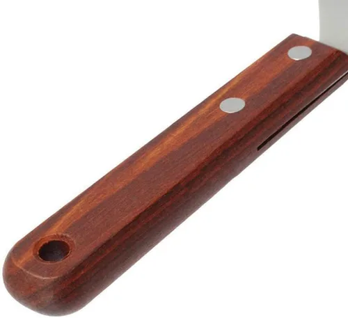 Miniatura 2 de Sartenes para pizza, Acero inoxidable Pizza Peel Mango de madera, Ronda Pastel Pizza Pala Cocina Hornear Herramienta