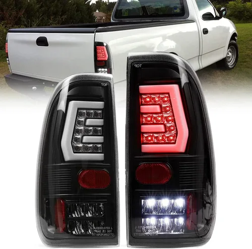 Miniatura 7 de ROXX Conjunto de luz trasera compatible con Ford F-150 1997-2003, F250 F350 F450 F550 1999-2003 Super Duty lado del conductor y del pasajero lente