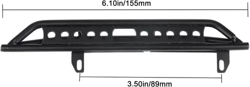 Miniatura 6 de Hobbypark Estribos de pedal lateral de metal placa de pie para escala 1/10 RC Crawler Car Axial SCX10 III AXI03007 Hop-ups Piezas de actualización