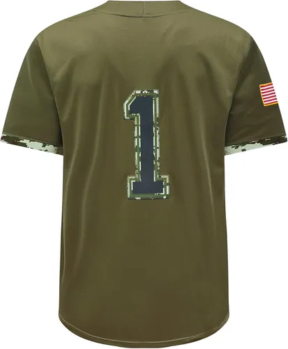Miniatura 3 de Camiseta deportiva de manga corta bordada bordada para hombre, 1 América