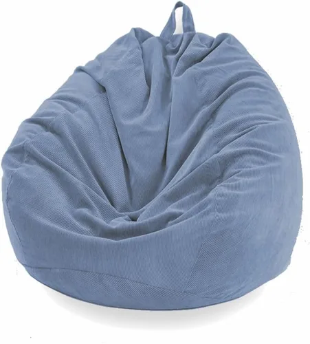 Miniatura 14 de Morbuy Funda para sillón puff para niños y adultos (sin relleno), funda de pana suave para sofá cama, lavable, de gran tamaño, para sala de estar