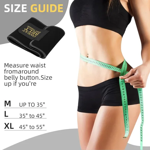 Miniatura 2 de ZPP Entrenador de cintura para mujeres y hombres, banda de sudor de neopreno, cinturón reductor de cintura adelgazante para entrenamiento