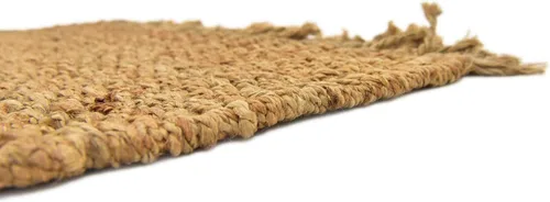Miniatura 9 de Unique Loom Chunky Jute Collection - Alfombra de área sólida, transitoria, bohemia, 2 pies 6 pulgadas x 6 pies 0 pulgadas, color bronceado/natural