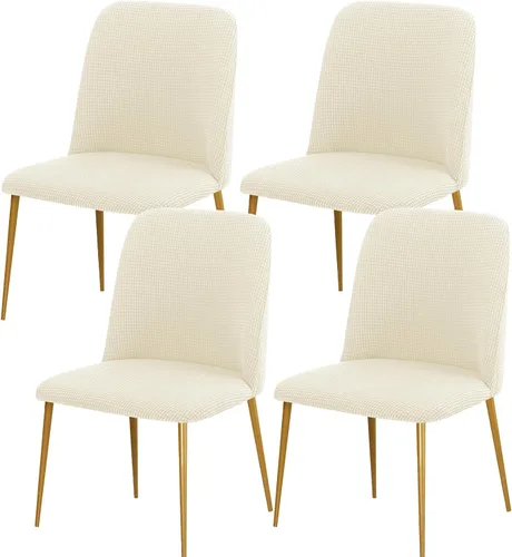 Miniatura 13 de Gollense Fundas de silla con respaldo curvado para comedor, fundas modernas de mediados de siglo, protector de asiento de silla semicírculo