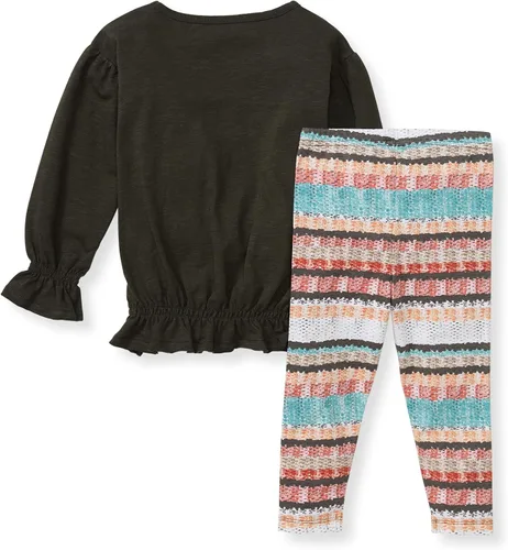 Miniatura 48 de Burt's Bees Baby Conjunto de camiseta y pantalón para bebé, túnica y leggings, 100% algodón orgánico