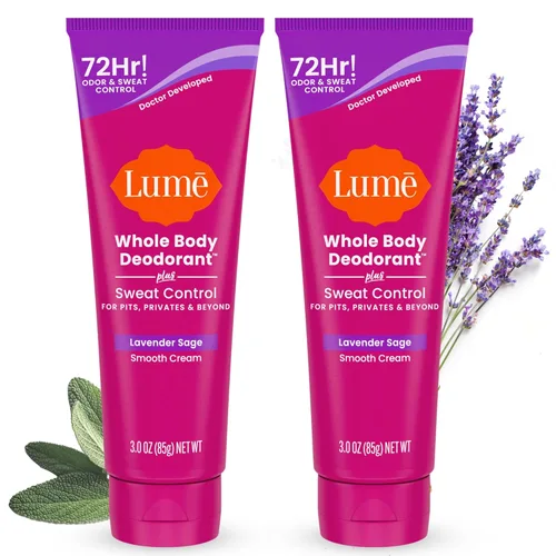 Miniatura 10 de Lume Desodorante para Todo el Cuerpo Plus Control de Sudor - Tubo de Crema Suave - Control de Olor y Sudor de 72 Horas - Sin Bicarbonato de Sodio
