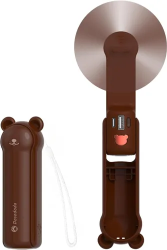 Ventilador de mano portátil, mini ventilador personal 3 en 1, 3 velocidades, 26 horas de tiempo de trabajo, bolsillo pequeño recargable por USB con