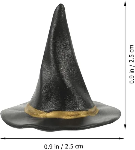 Miniatura 8 de Witch Hat Decoration 24Pcs Miniature Witch Hats for Halloween Party Decor Perfect for Dollhouse Accessories