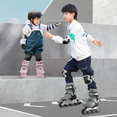 Miniatura 8 de SWAY Patines en línea ajustables para niños, adolescentes y adultos, ruedas iluminadas de alto rendimiento, patines en línea ideales para niños