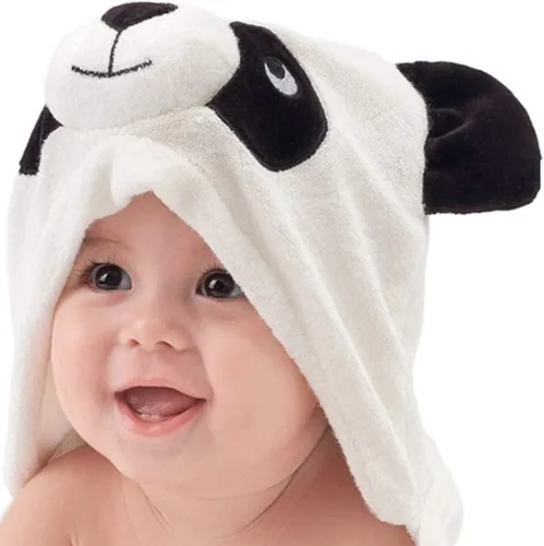 Miniatura 15 de HIPHOP PANDA Toalla con Capucha - Rayón Hecho de Bambú, Toalla de Baño con Orejas de Oso para Recién Nacido, Bebé, Niño Pequeño, Infante - Toalla