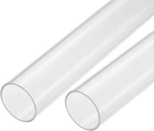 Miniatura 34 de MECCANIXITY Tubo acrílico transparente rígido redondo 18mm (0.7") ID 0.866 in (7/8") OD 14" para lámparas y linternas, sistema de refrigeración por