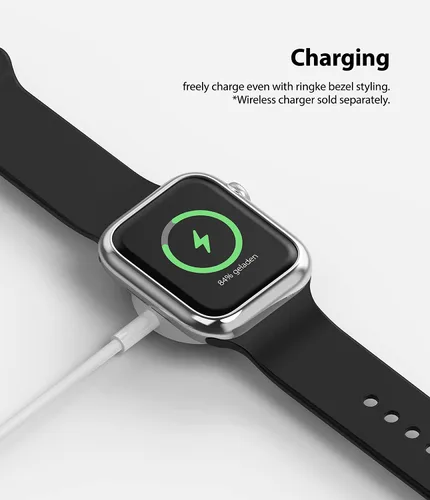 Miniatura 8 de Ringke Estilo bisel para Apple Watch Series 6, 5, 4 (1.732 pulgadas), SE 3, 2, 1 (1.732 pulgadas), marco de acero inoxidable con estilo antiarañazos