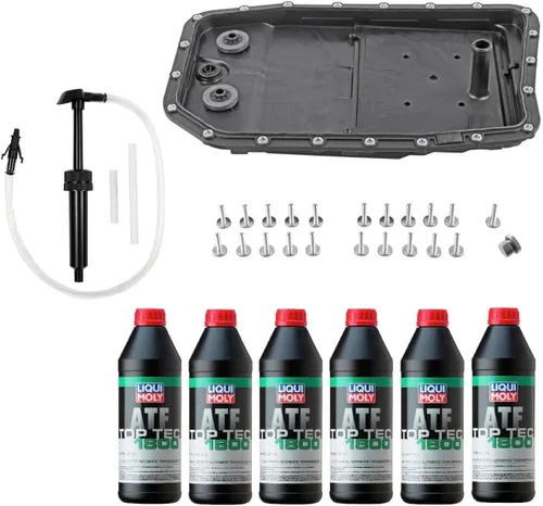 Miniatura 5 de Kit de servicio de transmisión automática para BMW 6HP26 selecto V8 modelos ATF+bandeja de aceite+filtro+junta+pernos