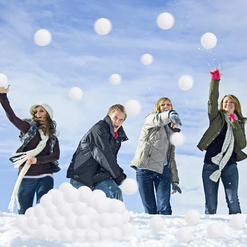 Miniatura 6 de 36 bolas de nieve para niños en interiores, juego de peleas de bolas de nieve de felpa para interiores, bolas de nieve falsas suaves, bolas de nieve