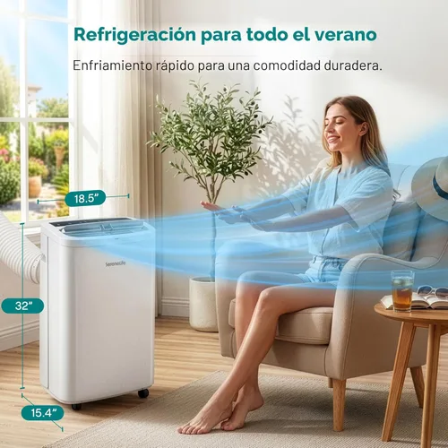 Miniatura 2 de SereneLife Portable Air Conditioner 14,000 BTU with Built-in Dehumidifier