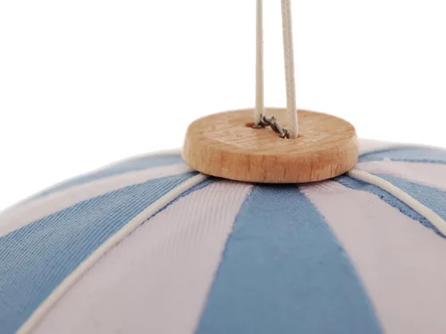 Miniatura 3 de Globo de aire caliente azul bebé colgante de tela para niños, cuarto de bebé, decoración de habitación de niños, regalo de baby shower, grande, 12