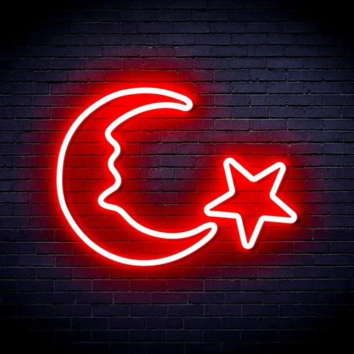 Miniatura 20 de ADVPRO Moon and Star Flex Silicone LED Neon Sign - Azul - st16s33-fnu0009-b