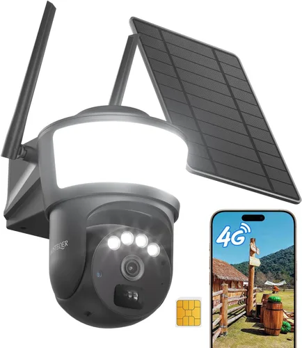 Miniatura 9 de Cámara de Seguridad Celular 4G LTE, Cámara de Seguridad para Exteriores sin WiFi, Cámaras de Seguridad Inalámbricas para Exteriores con Energía