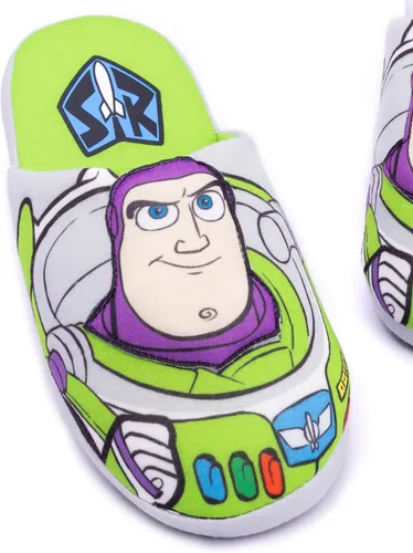 Miniatura 5 de Disney Pixar Toy Story Pantuflas para niños Buzz Lightyear sin cordones, Verde