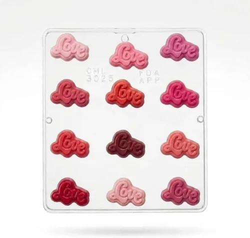 Miniatura 3 de Love Bite - Molde de caramelo de chocolate para el día de San Valentín 3025, 12 cavidades, 1.5 x 2 pulgadas