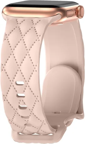 Miniatura 23 de Correa de silicona para Apple Watch para mujer de 1.575 in 1.496 in 1.614 in 1.732 in 1.811 in 1.772 in 1.654 in, correa deportiva de repuesto