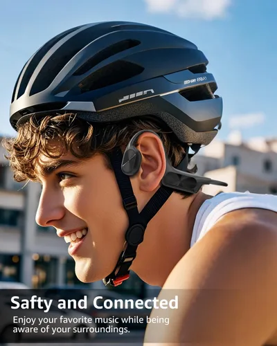 Miniatura 6 de ANOUV Auriculares inalámbricos de conducción ósea incorporados de 64 GB MP3, IPX8, impermeables, para natación, con micrófono, Bluetooth 5.3