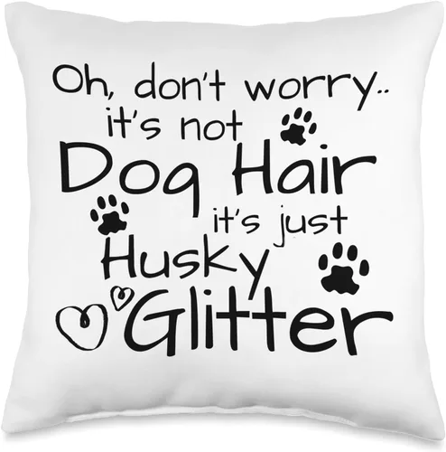 Divertido perro propietario regalos y amante del perro ideas regalo regalo Husky amante perro mamá almohada de tiro 16x16, multicolor