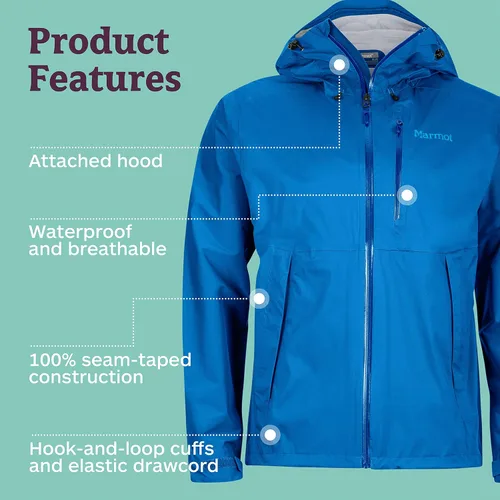 Miniatura 4 de Marmot Magus - Chaqueta ligera impermeable para hombre.