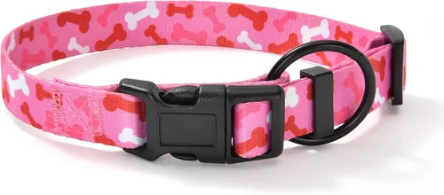 Miniatura 15 de Mile High Life Collar de nailon para cachorros con bonitos patrones, ligero, collar para niña y niño para perros pequeños, medianos y grandes