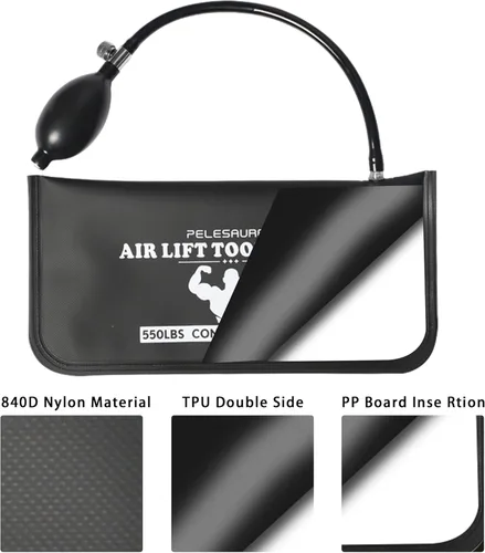 Miniatura 2 de Bolsa de aire en forma de cuña 2 piezas, espaciador de aire inflable con palancas, kit de bomba de aire en forma de cuña de grado comercial