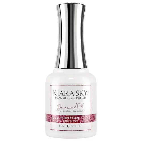 Miniatura 20 de KIARA SKY Esmalte de gel DiamondFX Reflective Glitter Soak Off con efecto de polvo Sparkle Diamond 0.5 fl oz, Beets It (morado)
