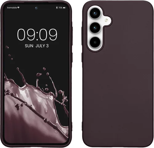 Miniatura 119 de kwmobile Funda compatible con Samsung Galaxy A23 4G / 5G - Funda de silicona TPU metálica suave y delgada - Rojo oscuro metálico