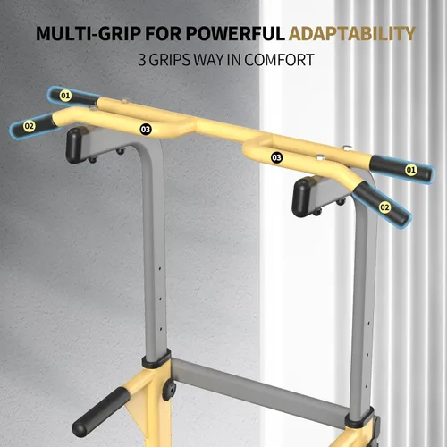 Miniatura 5 de Z ZHICHI Pull Up Dip Station For Home Gym Strength Training Fitness Workout Station Chin-Ups Push-Ups Pull-Ups Dip-Ups 330LBS T055CDC Actualización