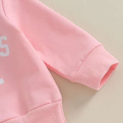 Miniatura 3 de CIYCUIT Conjunto de 3 piezas de sudadera de margaritas + pantalones + diadema, ropa infantil de otoño e invierno