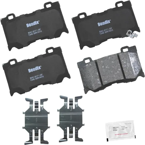Miniatura 332 de Pastillas de freno delanteras cerámicas Bendix Priority1 CFC2302 para Hyundai Elantra 2021, Sonata 2022-2020, Kia K5 2023-2021