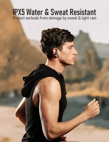 Miniatura 8 de Audiovance Euphony 301 - Auriculares inalámbricos Bluetooth para iPhone y Android, auriculares inalámbricos de sonido premium (EU301)