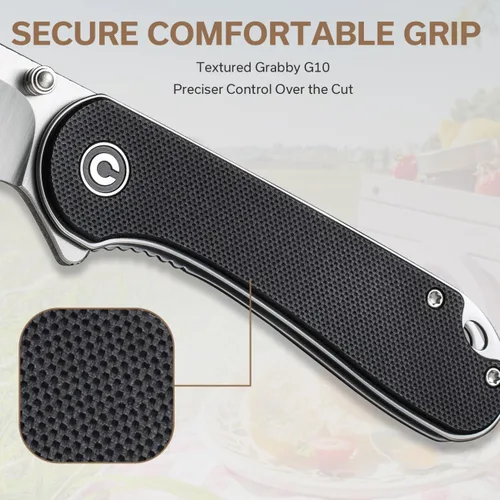 Miniatura 5 de CIVIVI Cuchillo de bolsillo - Elementum Cuchillo plegable con hoja Wharncliffe Nitro-V de 2.97 pulgadas, mango G10, ideal para regalo EDC al aire