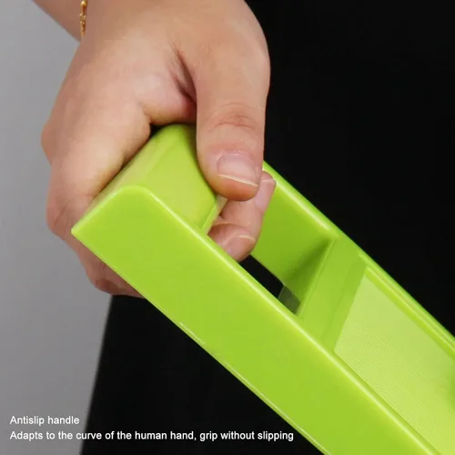 Miniatura 6 de ¿Máquina de virutas de verduras? Cortador de rallador, cortador de acero inoxidable inoxidable de mano de cocina con mango ergonómico para zanahorias