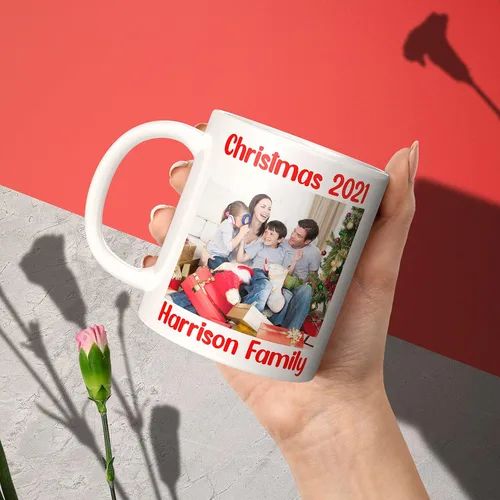 Miniatura 5 de Taza de café con foto personalizada, 11-15 onzas, taza personalizada con imagen, texto y nombre, regalos personalizados para novio, novia, mejor
