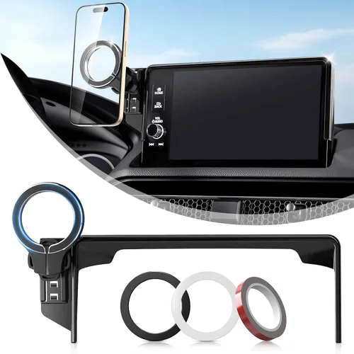 Miniatura 9 de pop-tech Soporte de teléfono de coche para Honda CR-V HR-V 2023 2024 2025 2026: para soporte magnético MagSafe de teléfono celular para accesorios