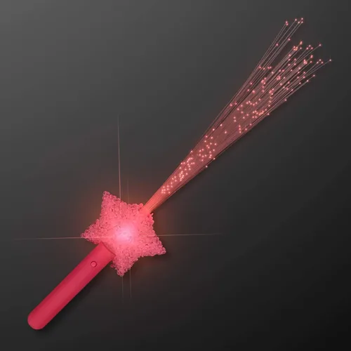 Miniatura 4 de Juego de 4 varitas iluminadas de fibra óptica de estrella surtidas