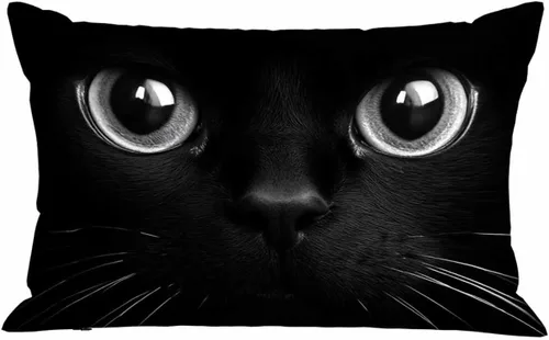 Miniatura 18 de Mugod Funda de cojín con diseño de lunares negros, sin costuras, para cama, sofá, oficina, 20 x 30 pulgadas