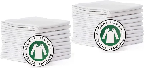 Miniatura 9 de Toallas de cocina de saco de harina Toalla en algodón orgánico en blanco Toalla de té para manualidades y bordado Toalla plana gruesa
