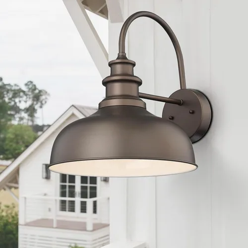 Miniatura 7 de Bestshared Lámpara de granero de granja de 14 pulgadas, aplique de pared para exteriores, lámpara de montaje en pared exterior, accesorio