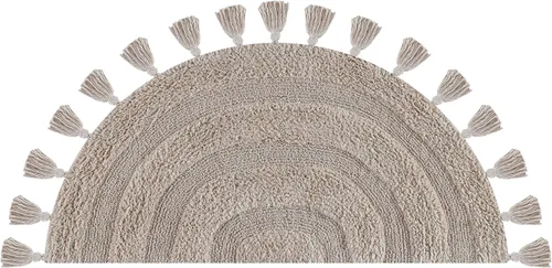 Miniatura 41 de Alfombra de baño de felpilla de algodón de 17 x 24 pulgadas, color beige, tapete de baño de felpa suave, ultra absorbente, de secado rápido, lavable