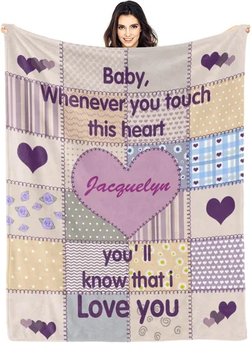 Miniatura 16 de Dr.TOUGH Mantas personalizadas para niños y adultos, mantas personalizadas con nombre para niños, manta de bebé personalizada, regalos