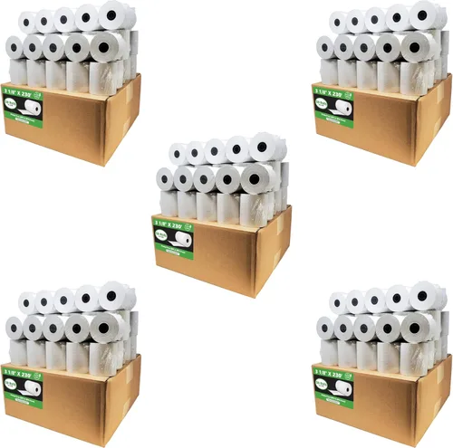 Miniatura 16 de (10 Rolls) 3 1/8 x 230 thermal paper square POS cash register thermal receipt paper rolls bpa free BuyRegisterRolls