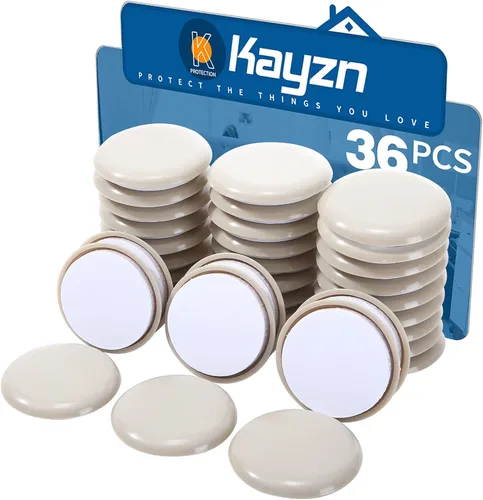 Miniatura 11 de Deslizadores de muebles autoadhesivos de 2.5 pulgadas, 16 deslizadores cuadrados para muebles, deslizadores de sillas autoadhesivos, deslizadores